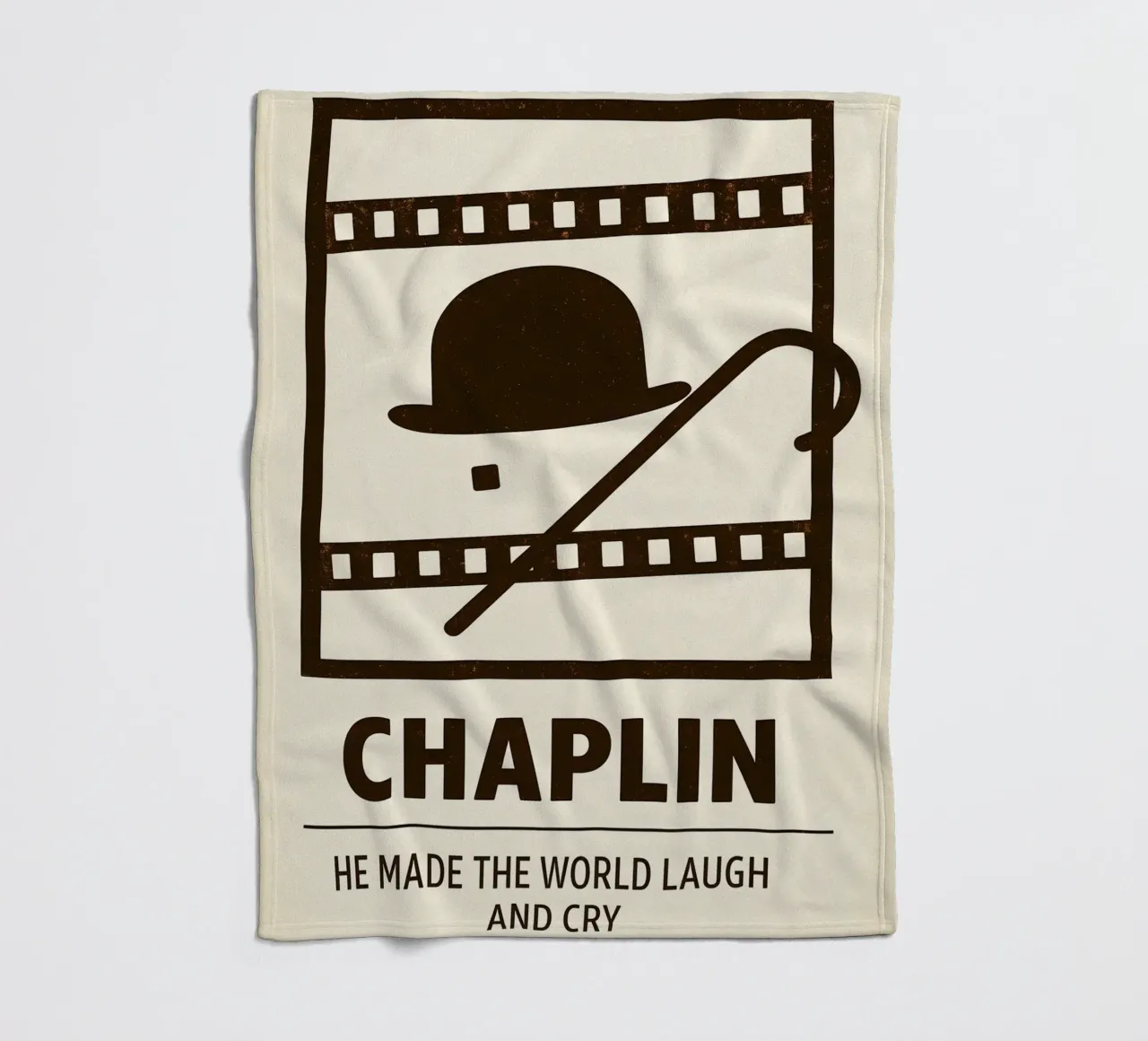 Chaplin Print coperta in pile da MoviesArt