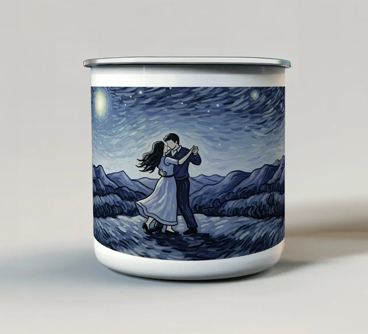 cielo romantico tazza in smalto da NEW LIFE