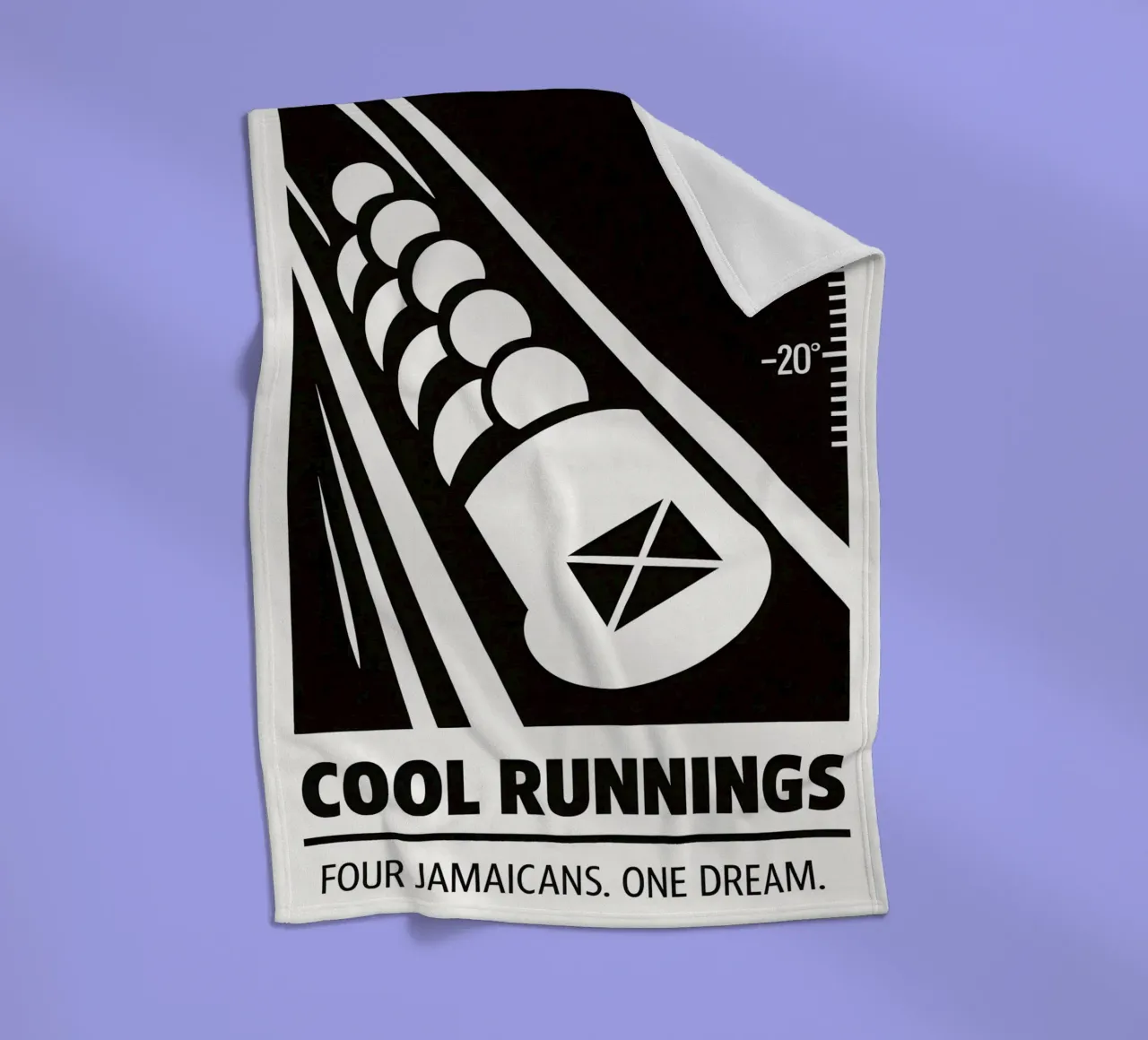 Cool Runnings Print coperta in pile da MoviesArt