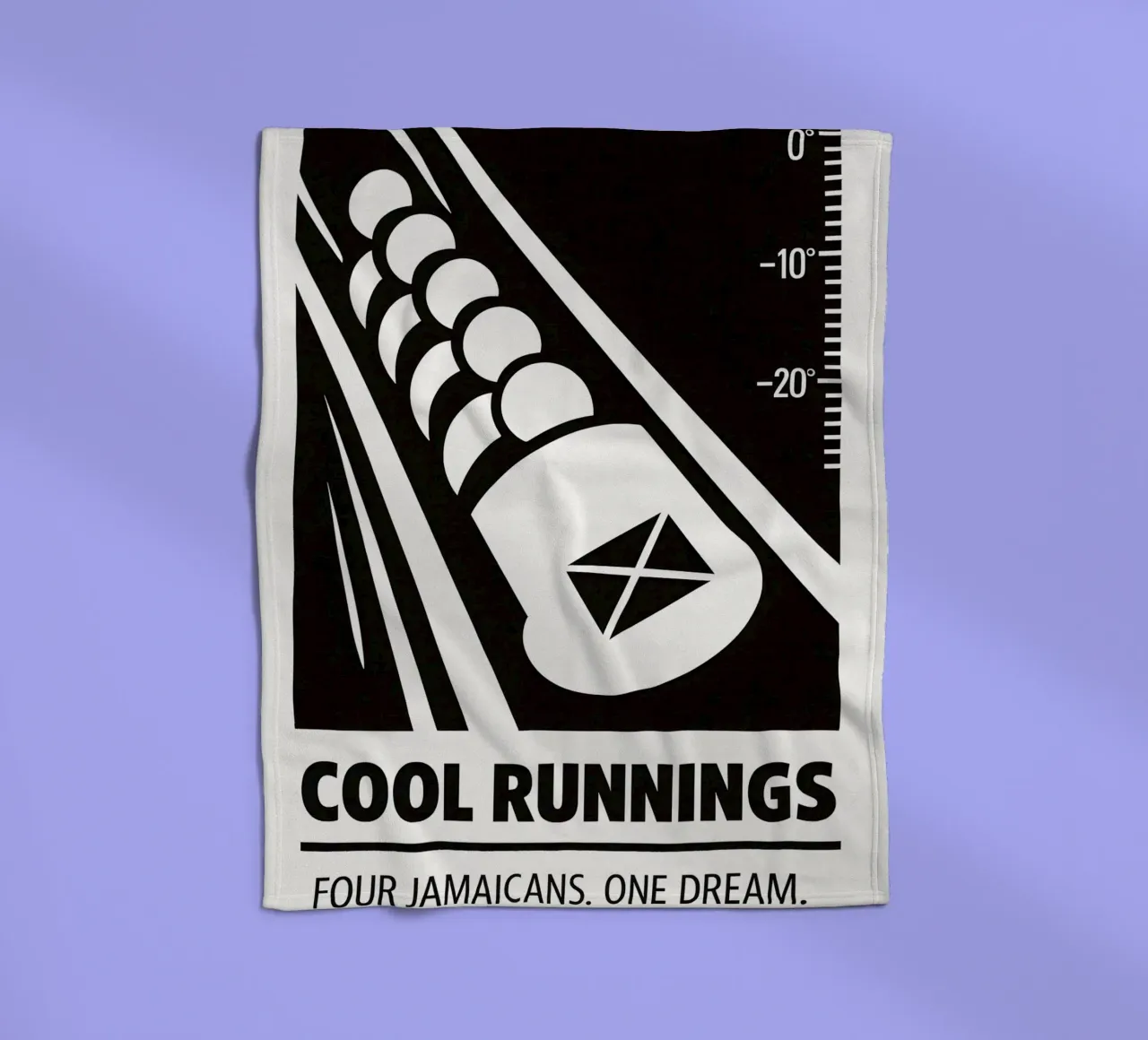 Cool Runnings Print coperta in pile da MoviesArt