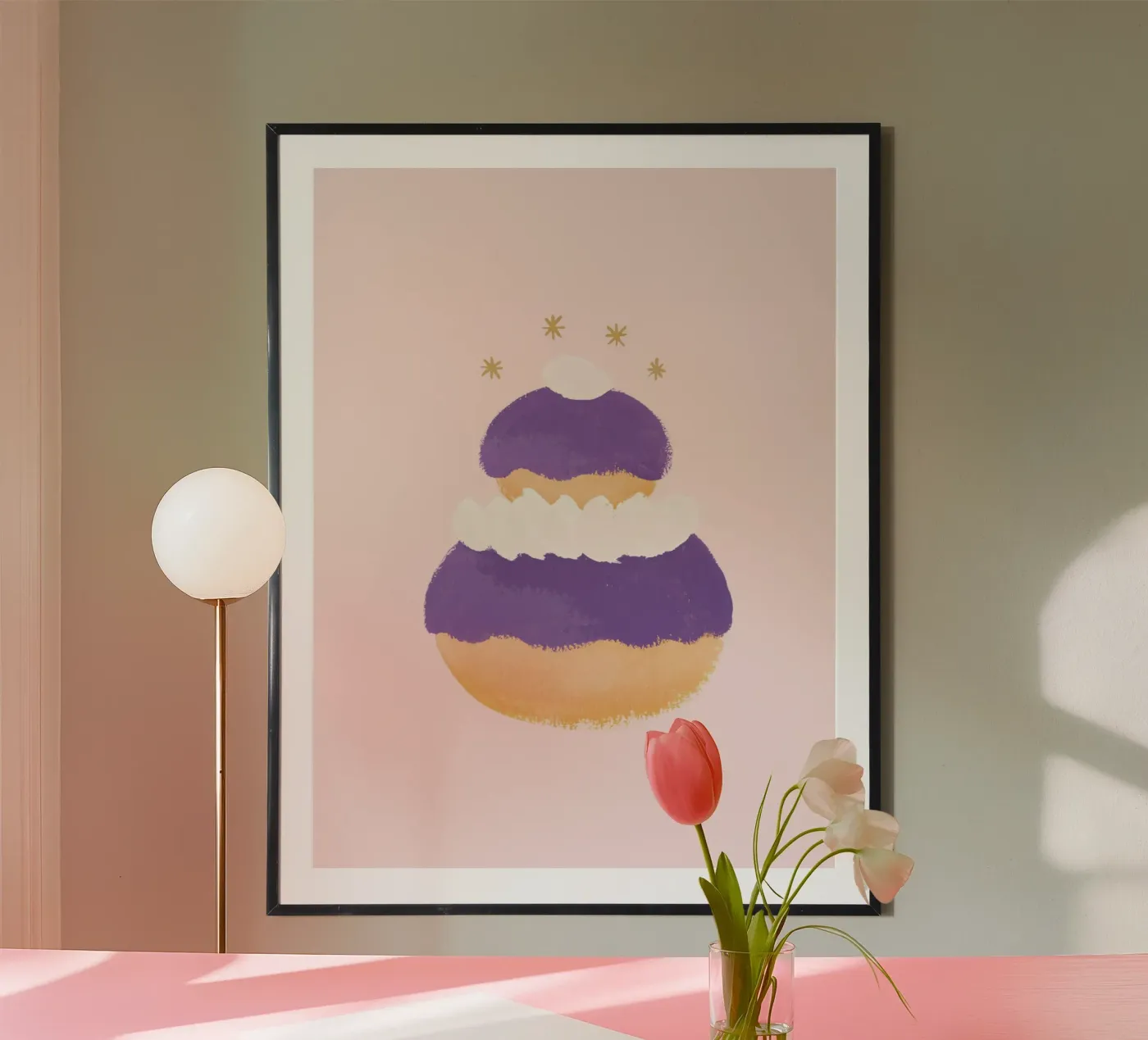 French Cake - Violet poster by intemporalis
