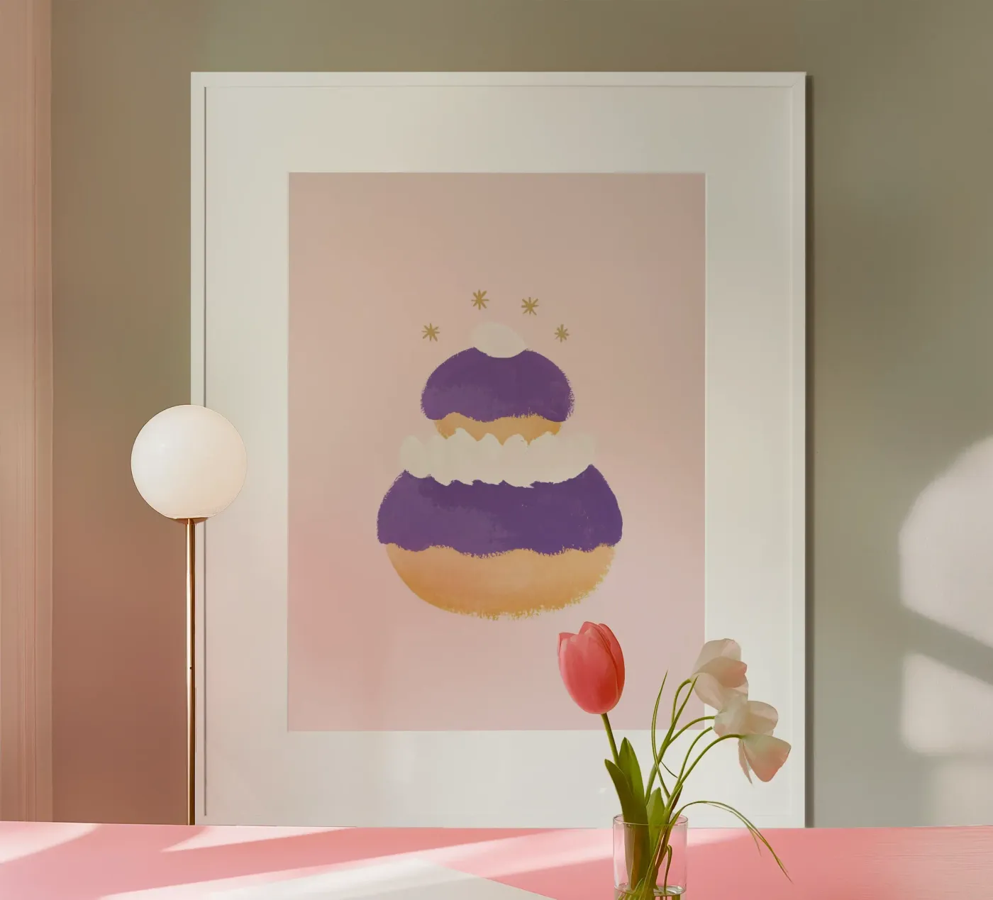French Cake - Violet poster by intemporalis