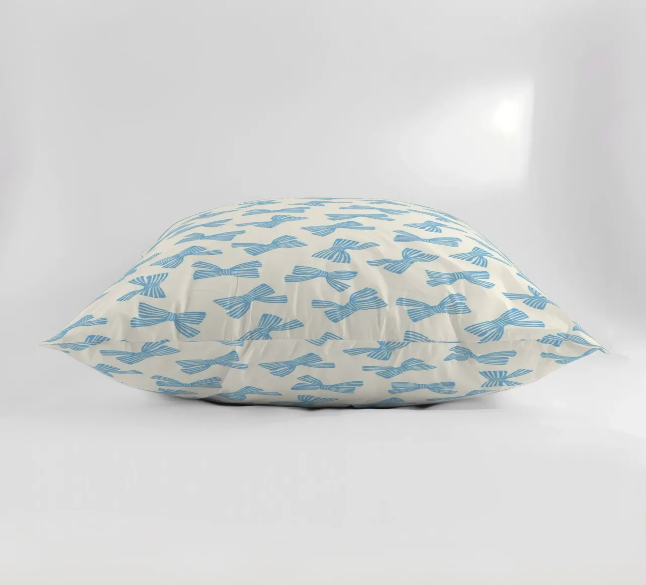 Modello di fiocco a nastro - Blu cuscino da intemporalis