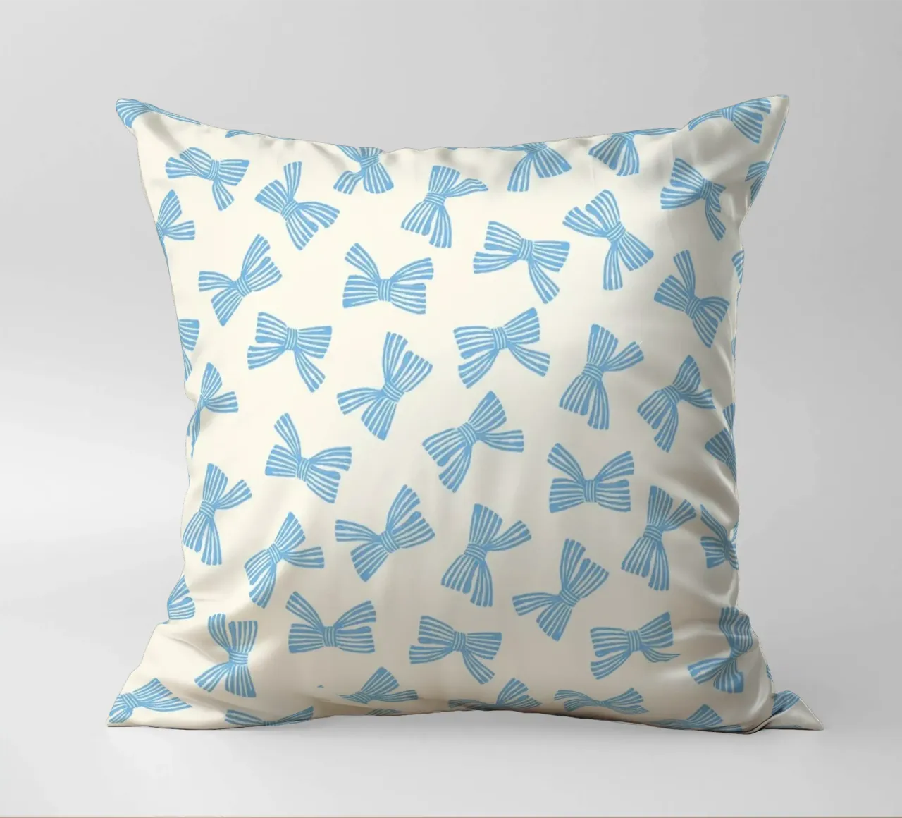 Modello di fiocco a nastro - Blu cuscino da intemporalis
