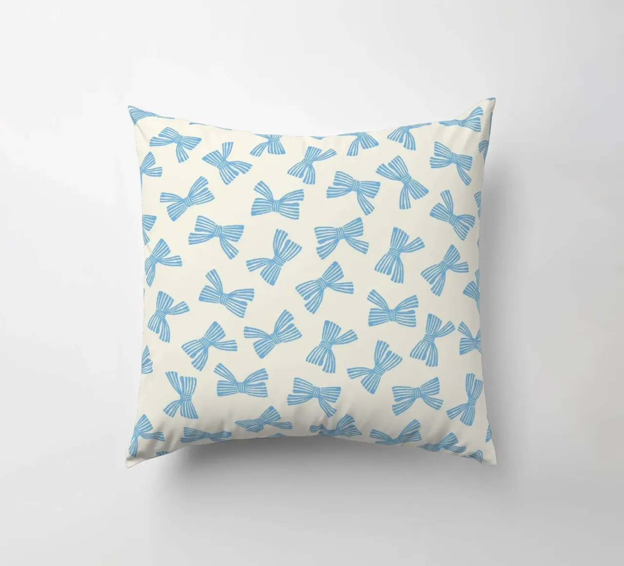 Modello di fiocco a nastro - Blu cuscino da intemporalis