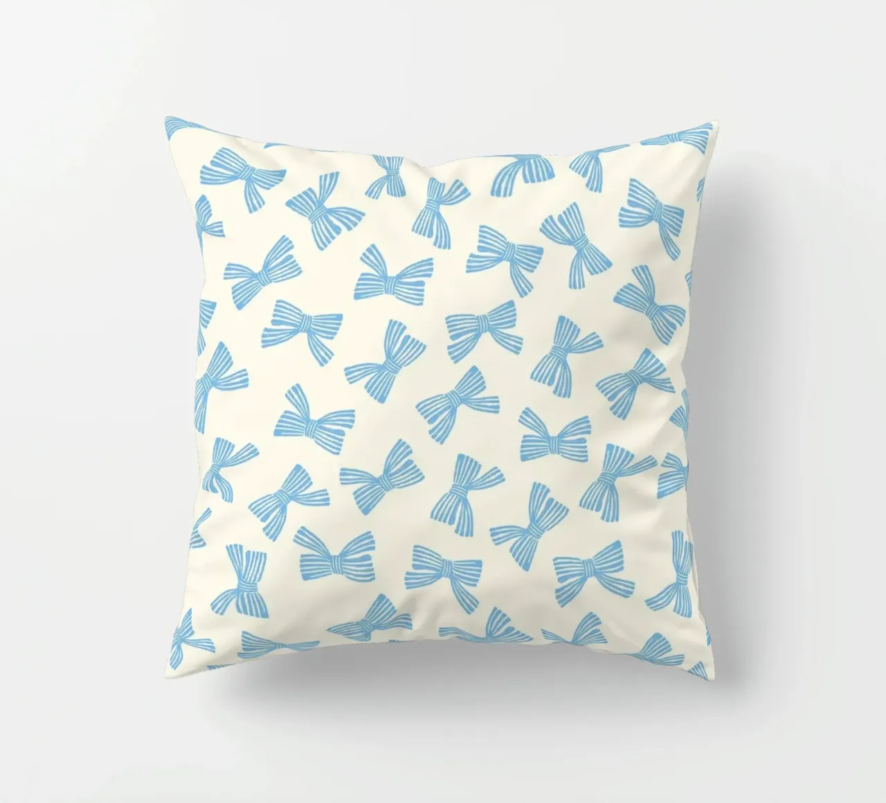 Modello di fiocco a nastro - Blu cuscino da intemporalis