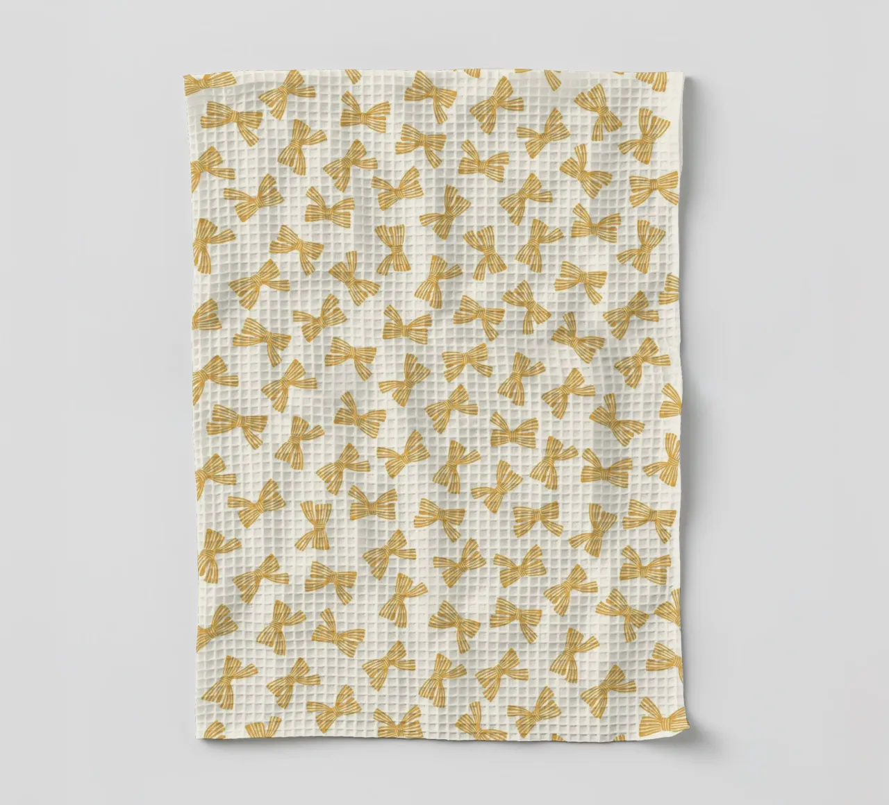 Motif de nœud en ruban - Jaune torchon de intemporalis