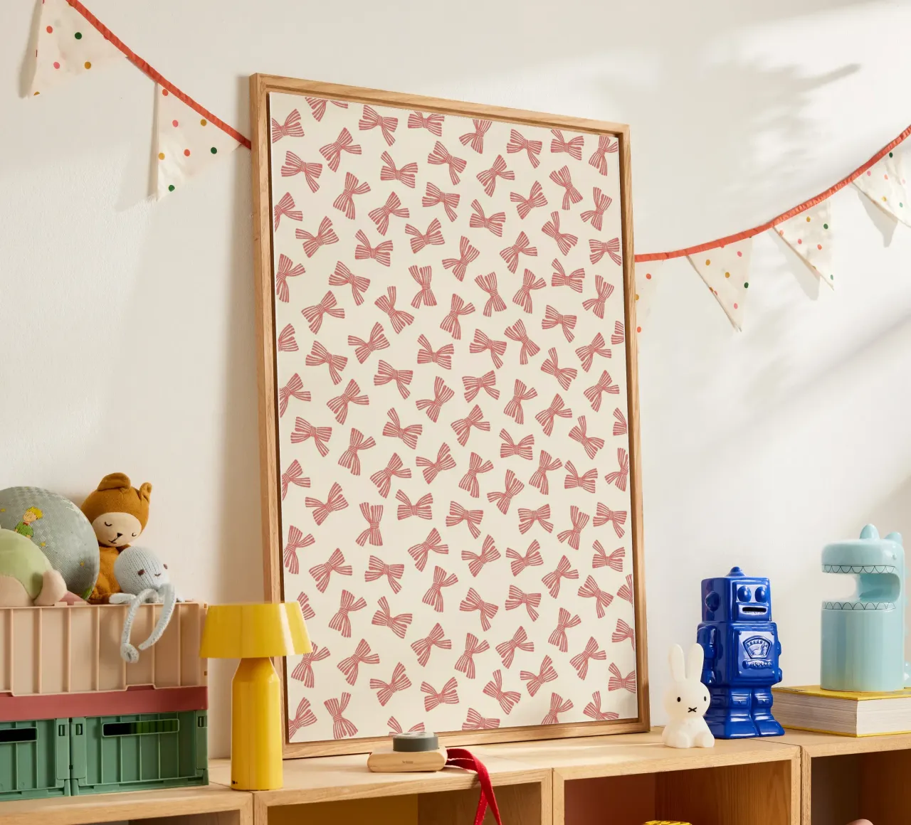 Moño con lazo - Rojo Rosa metacrilato de intemporalis