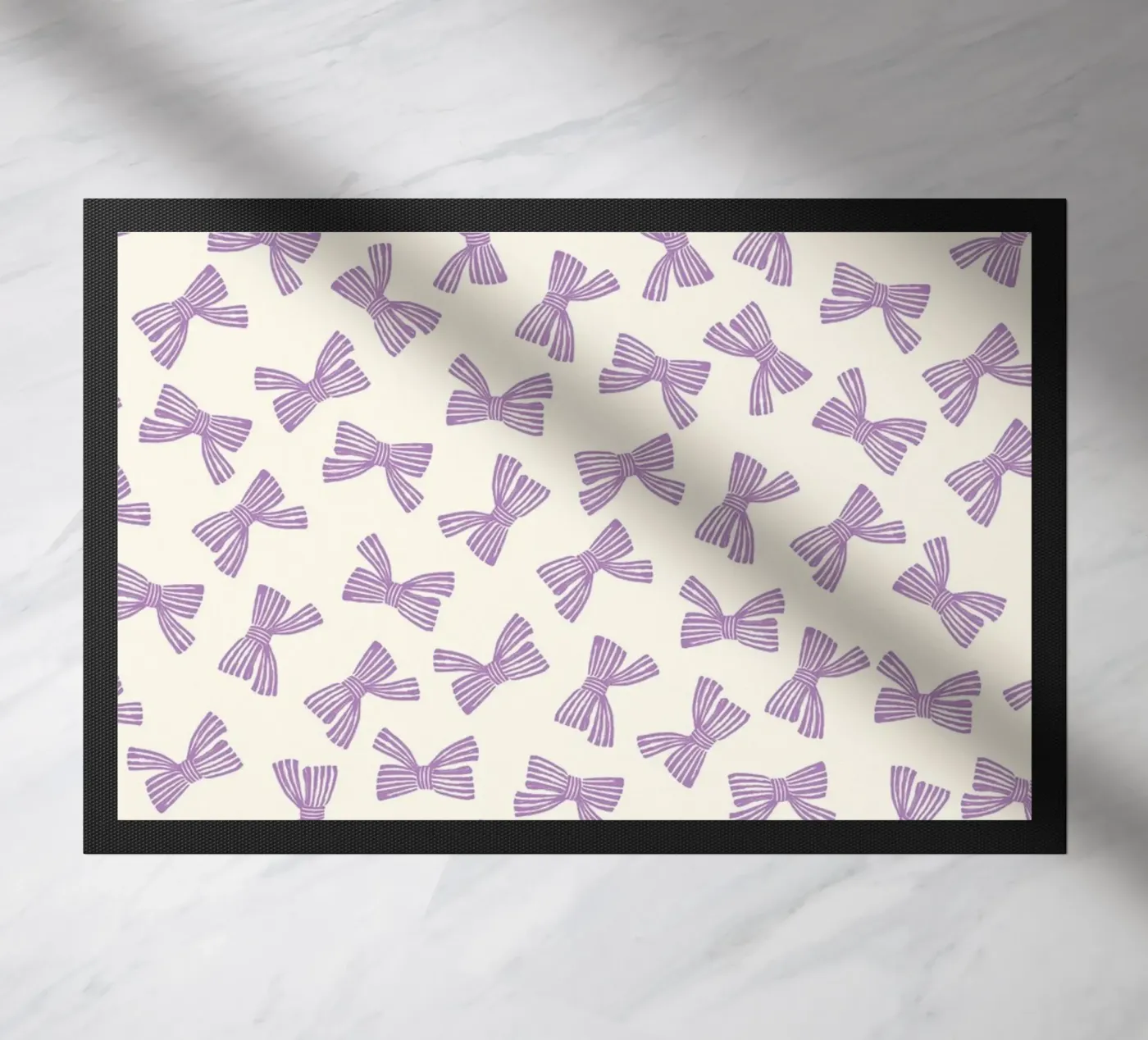 Ribbon Bow Pattern - Purple zerbino da intemporalis