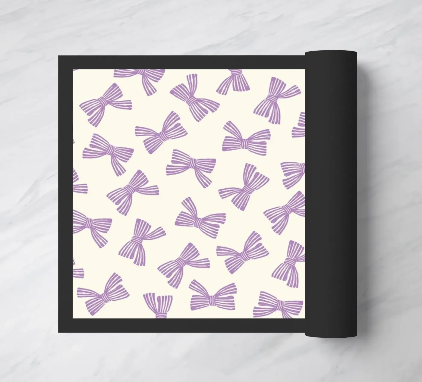 Ribbon Bow Pattern - Purple zerbino da intemporalis