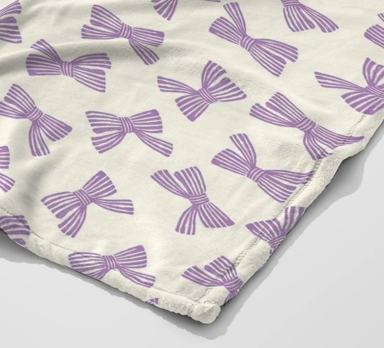 Ribbon Bow Pattern - Purple coperta in pile da intemporalis