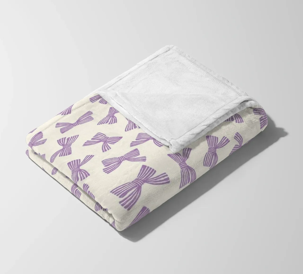 Ribbon Bow Pattern - Purple coperta in pile da intemporalis