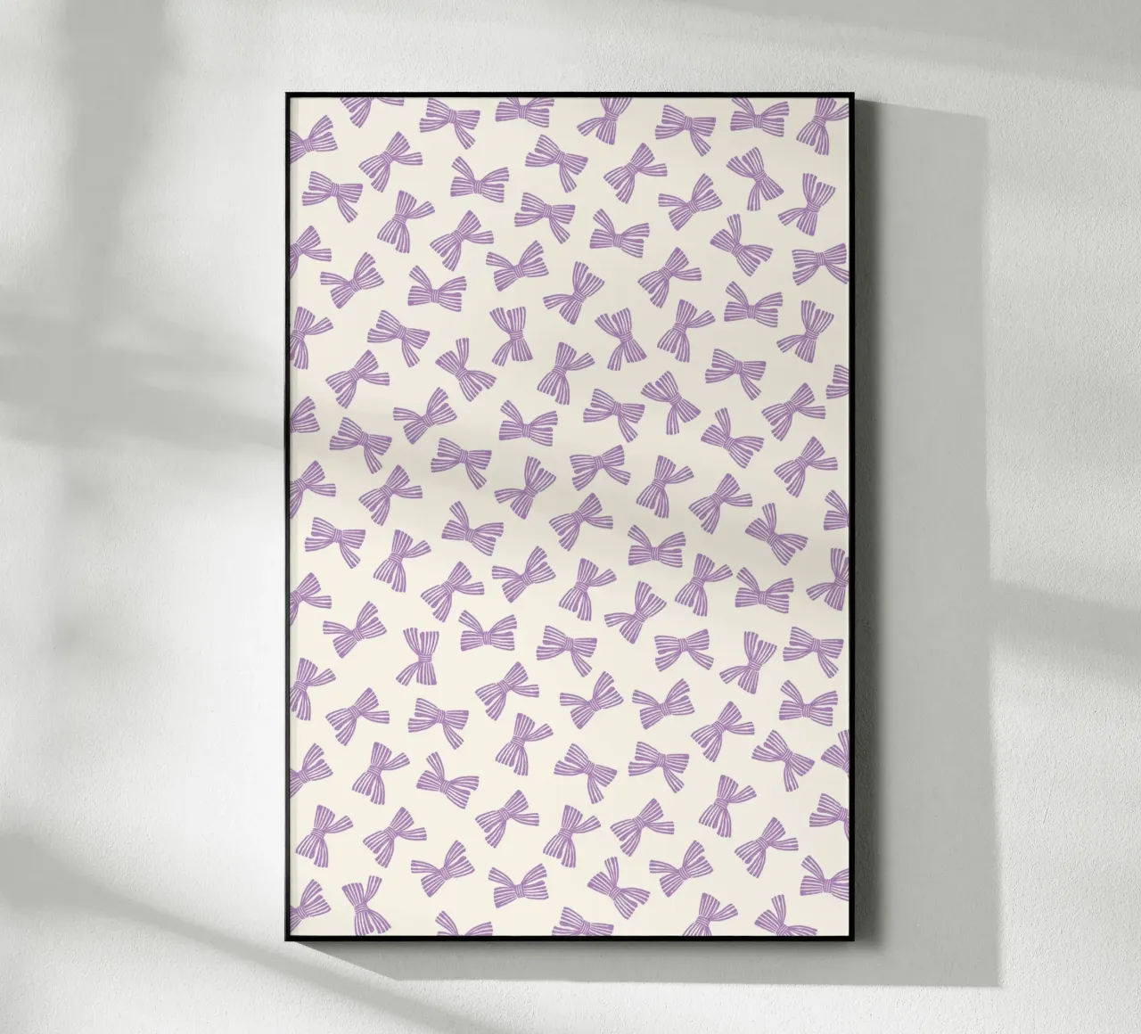 Ribbon Bow Pattern - Purple plexiglass da intemporalis