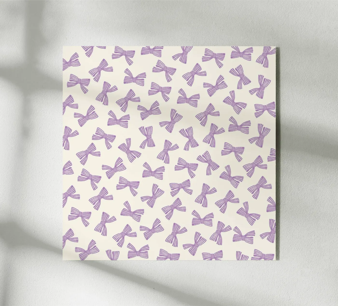 Ribbon Bow Pattern - Purple plexiglass da intemporalis
