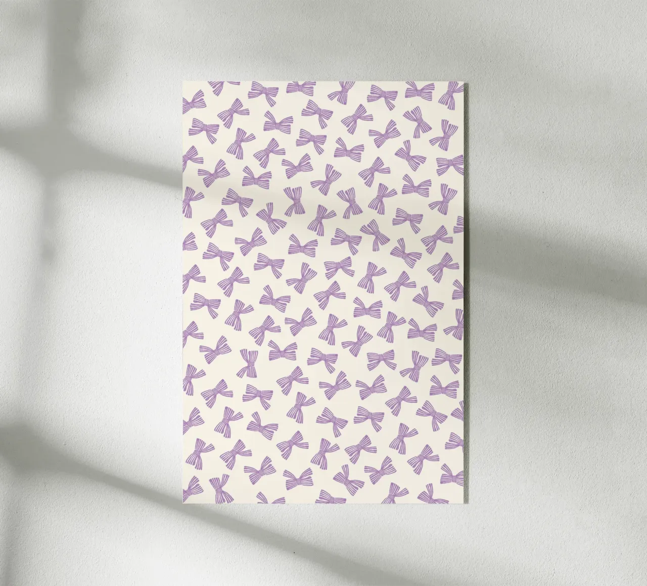 Ribbon Bow Pattern - Purple plexiglass da intemporalis