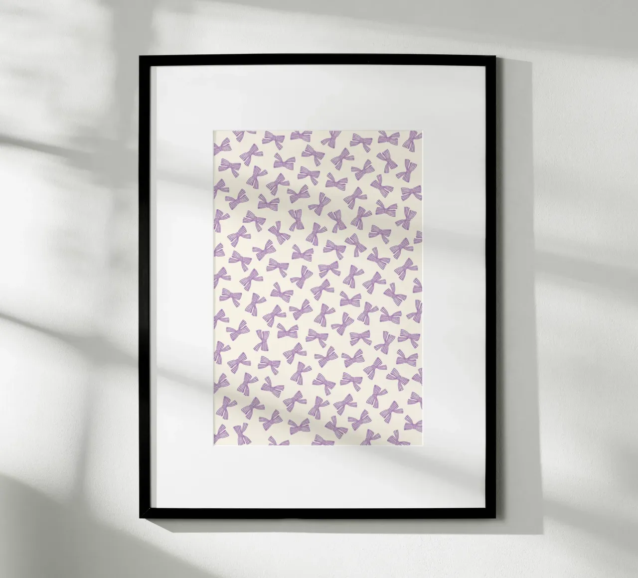 Ribbon Bow Pattern - Purple carta hahnemühle da intemporalis