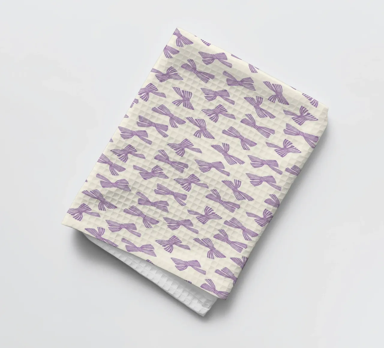 Ribbon Bow Pattern - Purple canovaccio da cucina da intemporalis