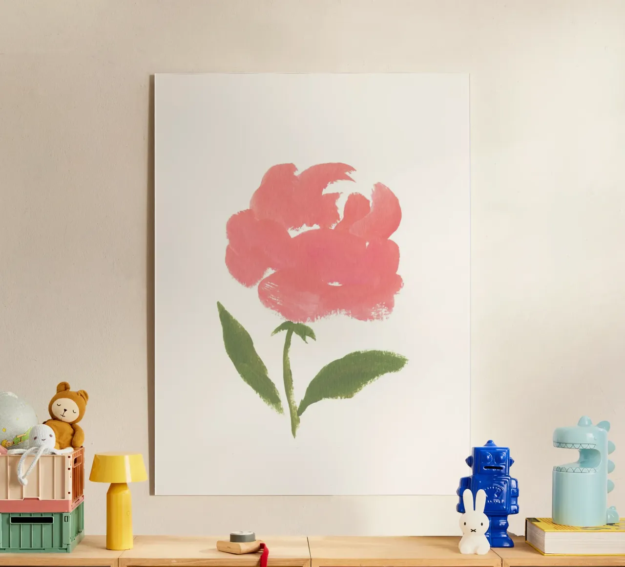 Rosa - Guazzo plexiglass da intemporalis