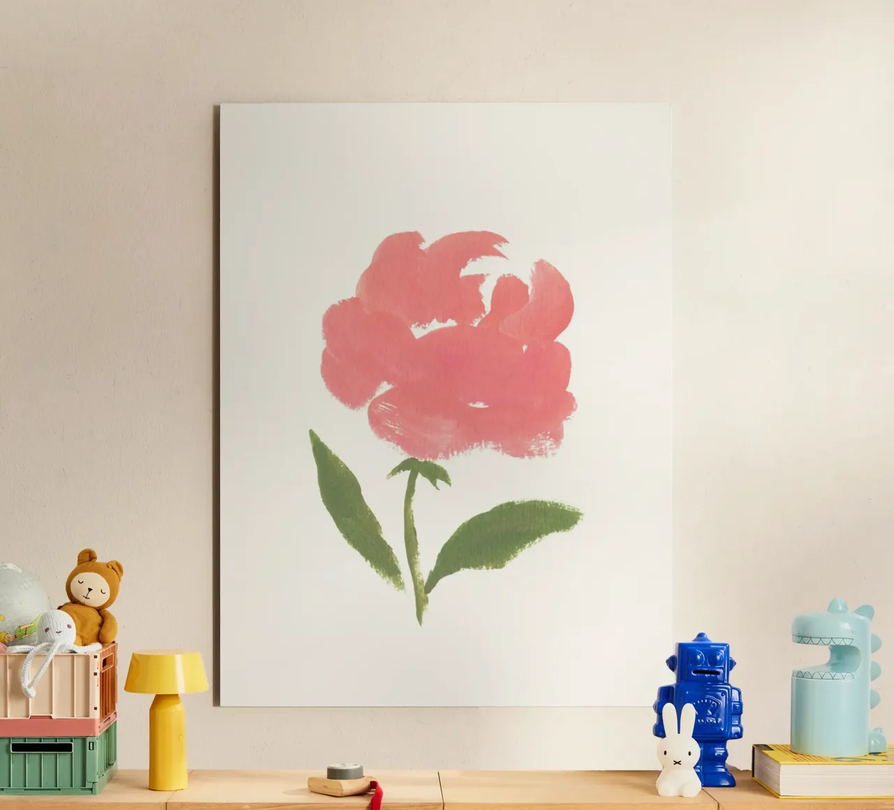Rosa - Gouache aluminio dibond de intemporalis