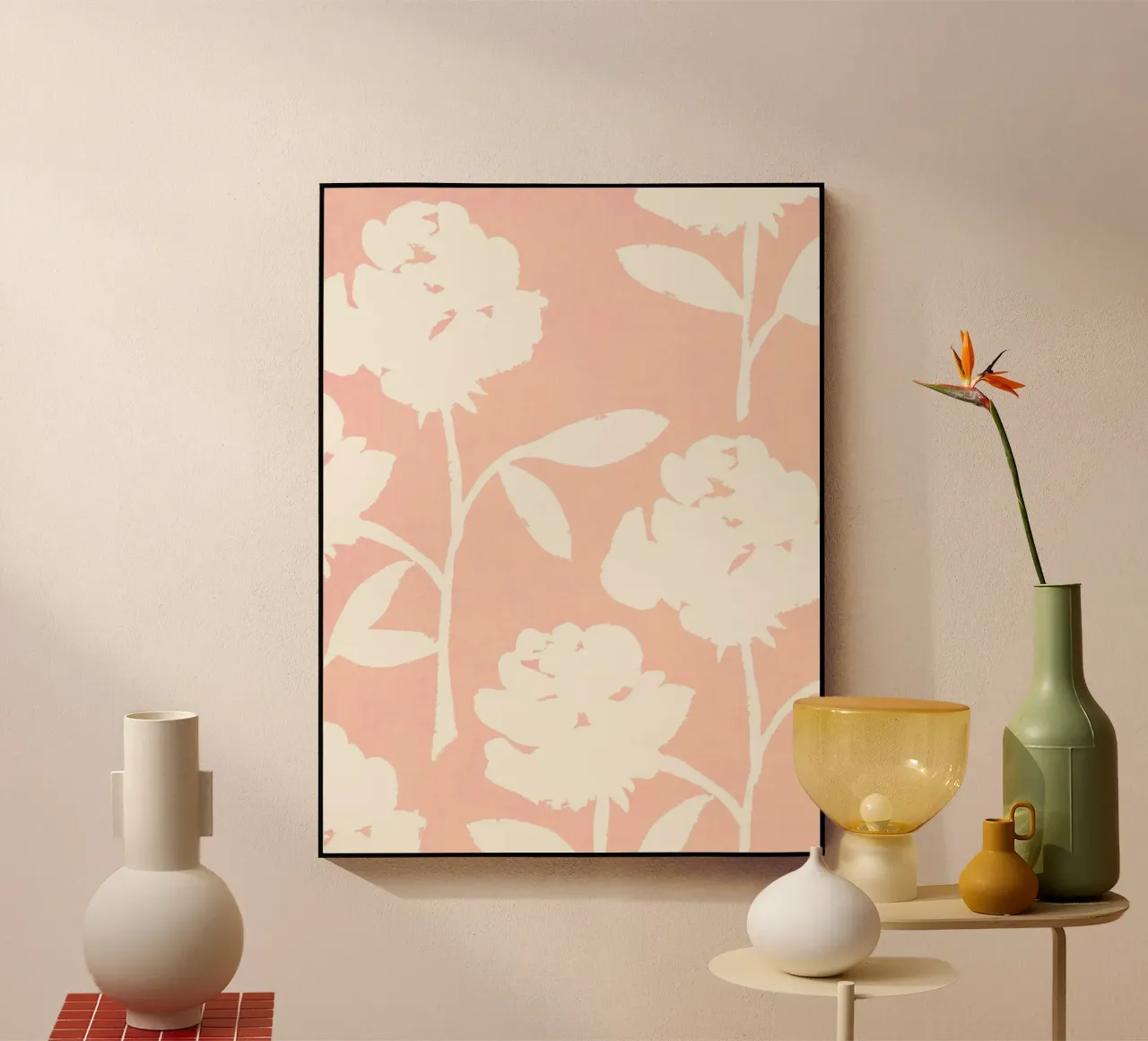 Rose Pattern - Pink plexiglass da intemporalis