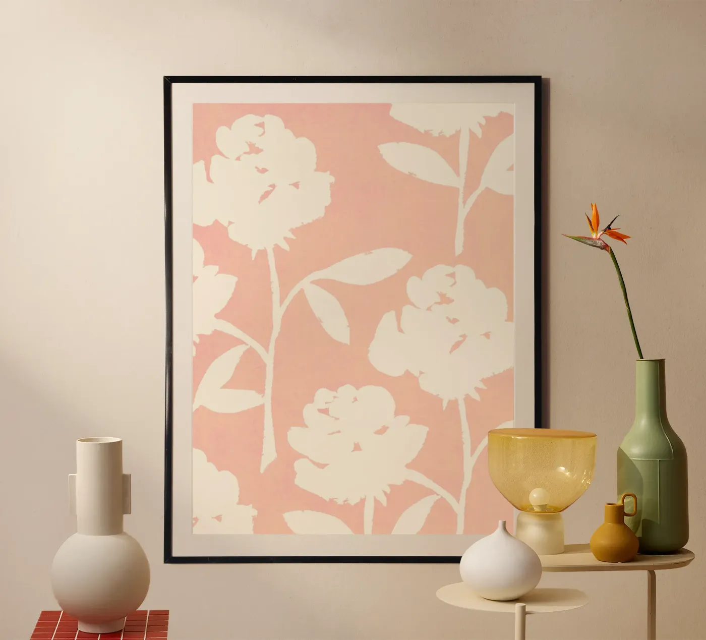 Rose Pattern - Pink Poster von intemporalis