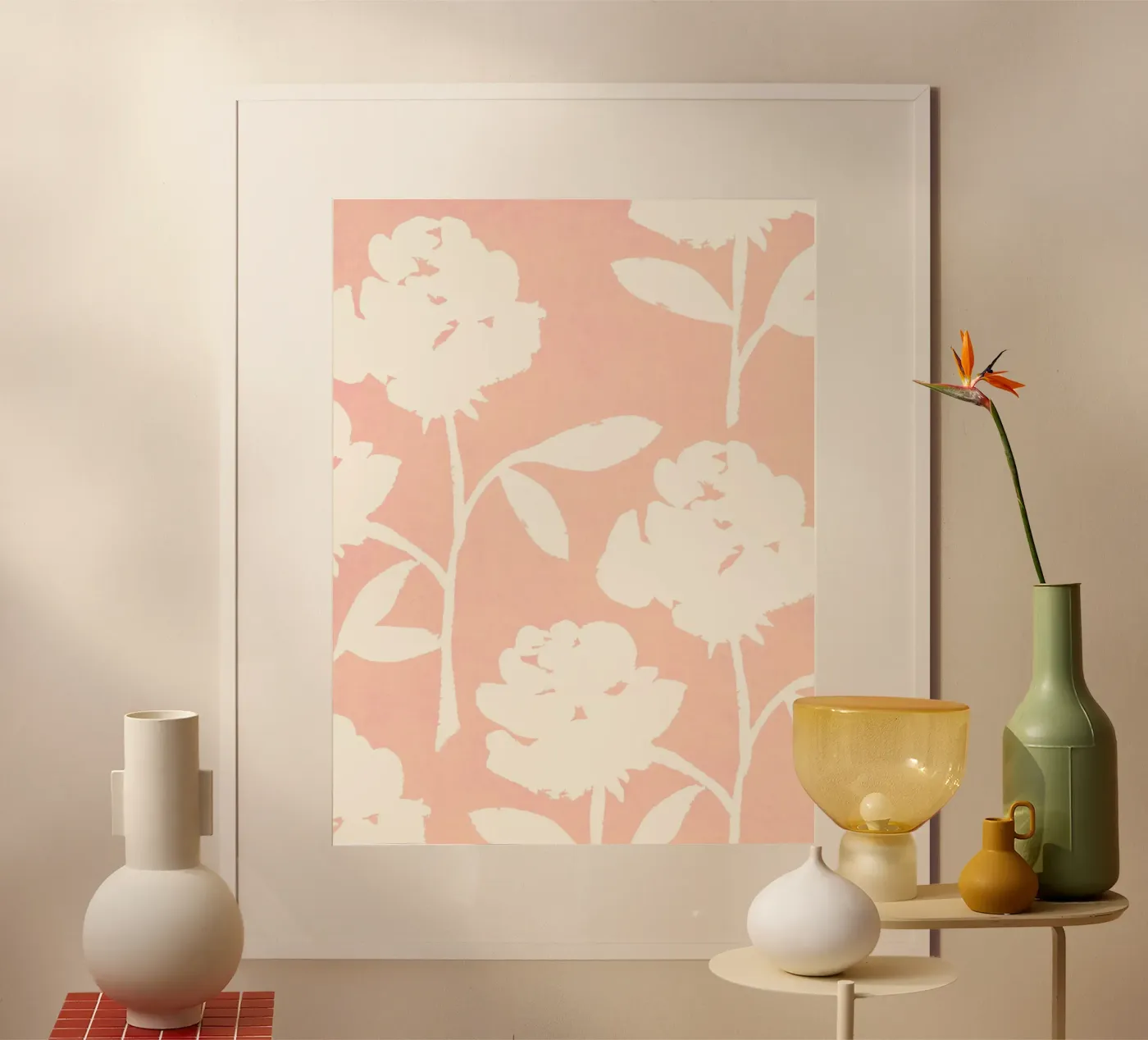 Rose Pattern - Pink poster by intemporalis