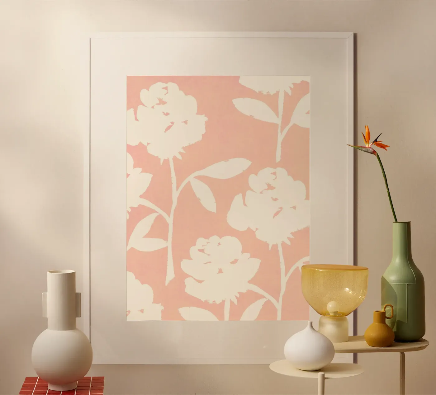 Rose Pattern - Pink Poster von intemporalis