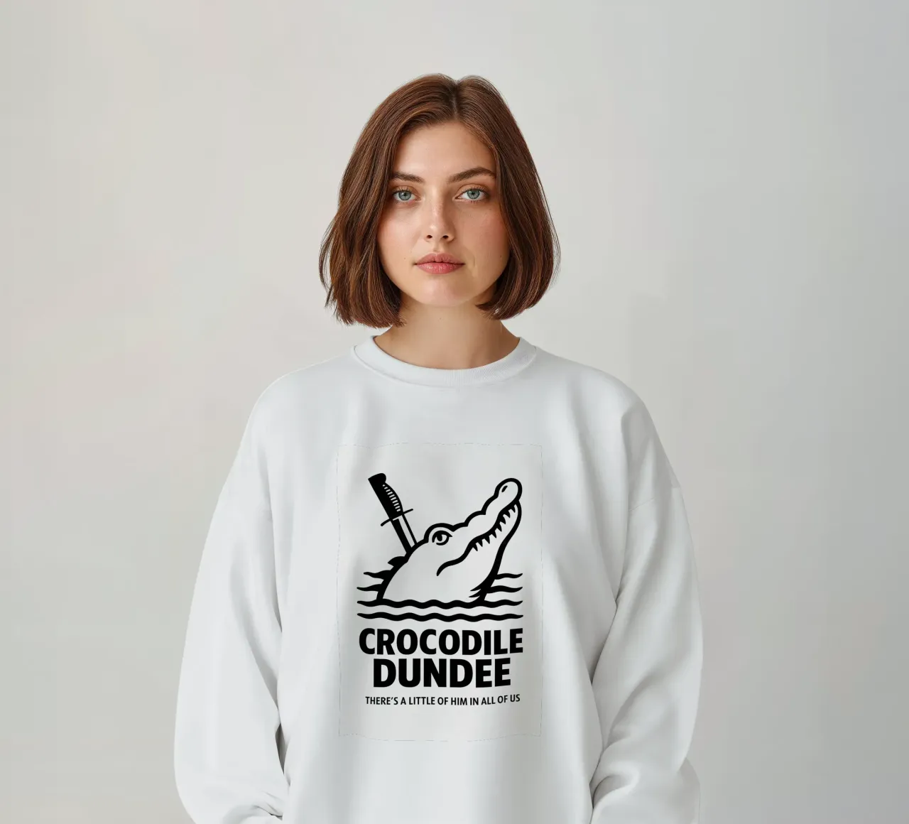 Crocodile Dundee Print felpa da MoviesArt