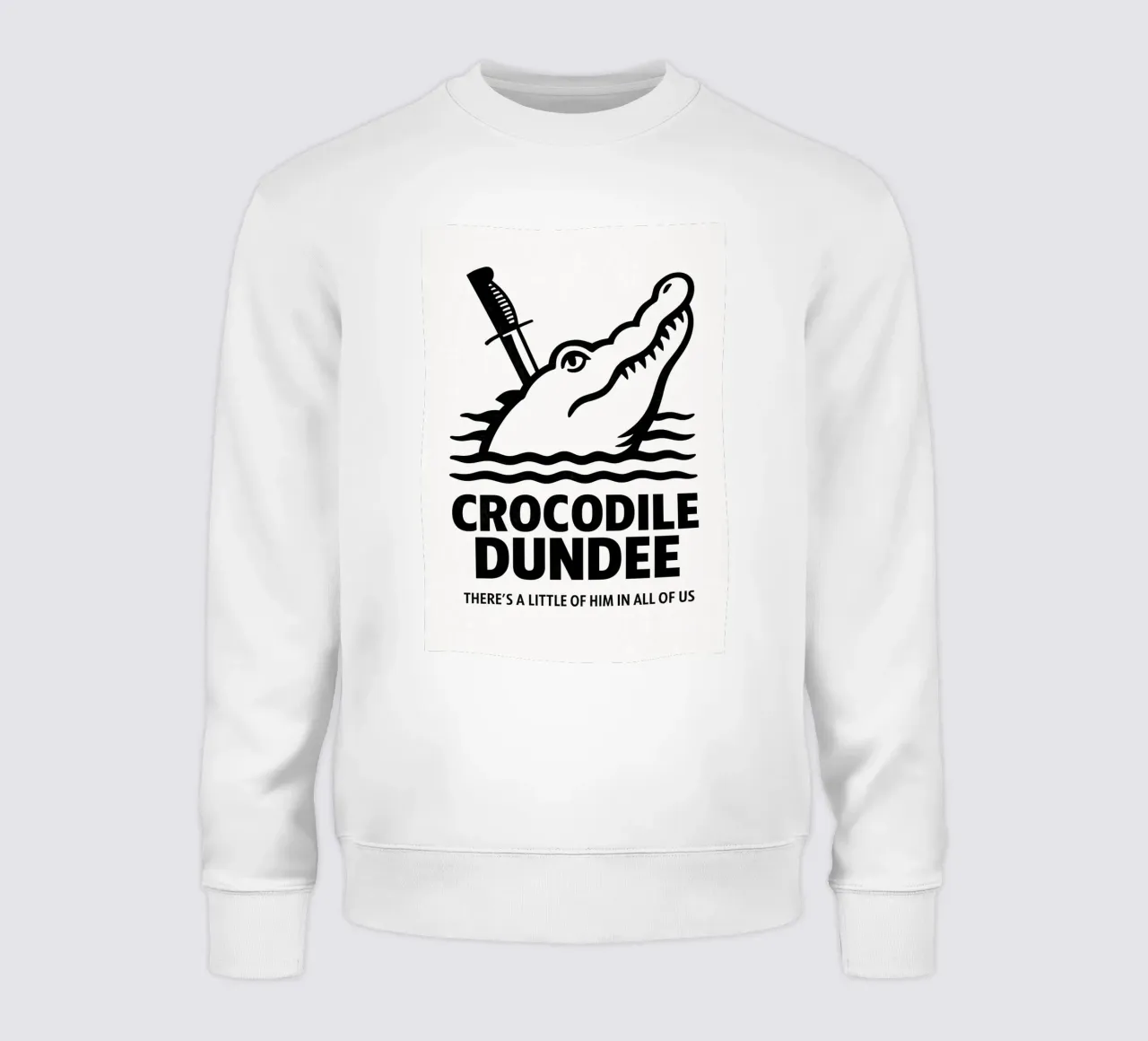 Crocodile Dundee Print felpa da MoviesArt