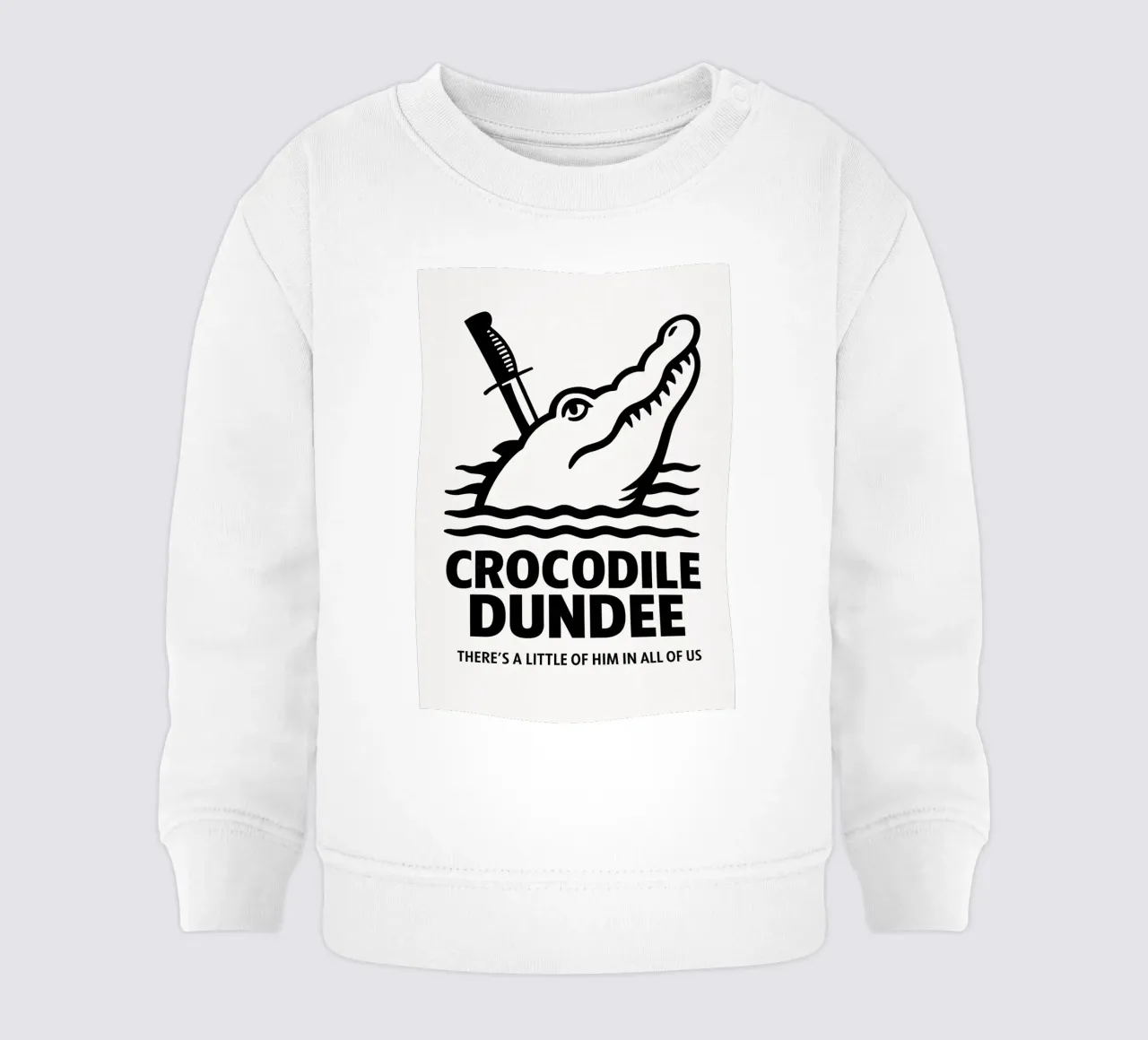 Crocodile Dundee Print felpa neonato da MoviesArt