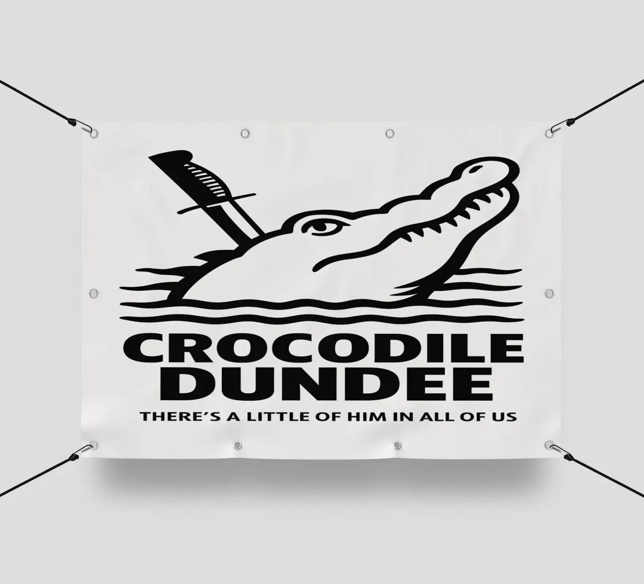 Crocodile Dundee Print telo in pvc da MoviesArt