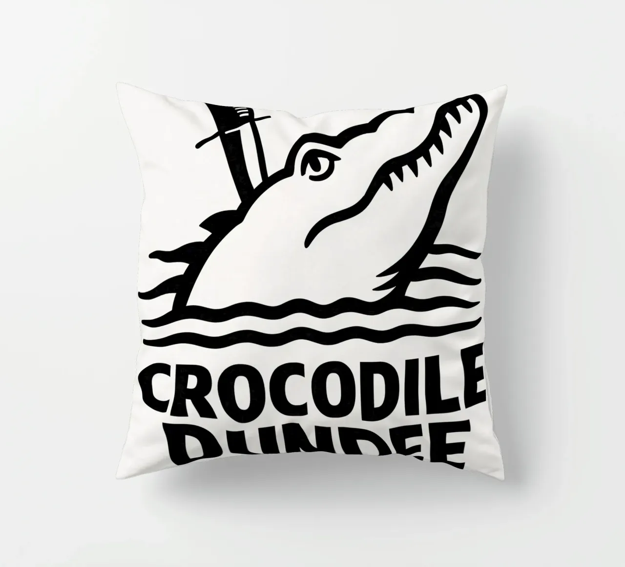 Crocodile Dundee Print cuscino da MoviesArt