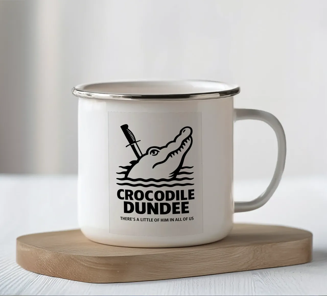 Crocodile Dundee Print tazza in smalto da MoviesArt
