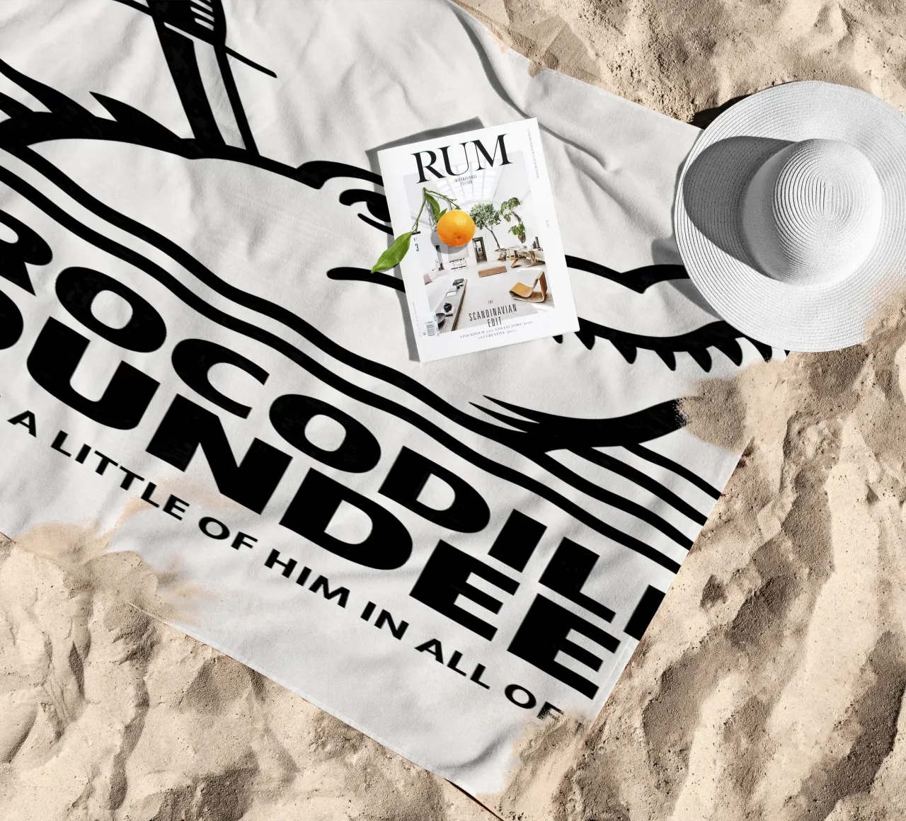 Crocodile Dundee Print telo mare da MoviesArt