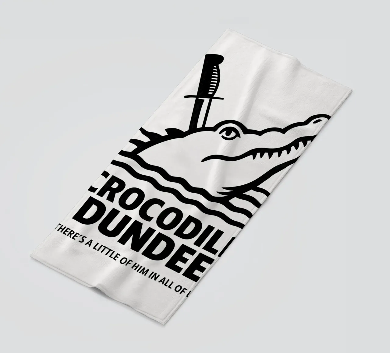 Crocodile Dundee Print telo mare da MoviesArt