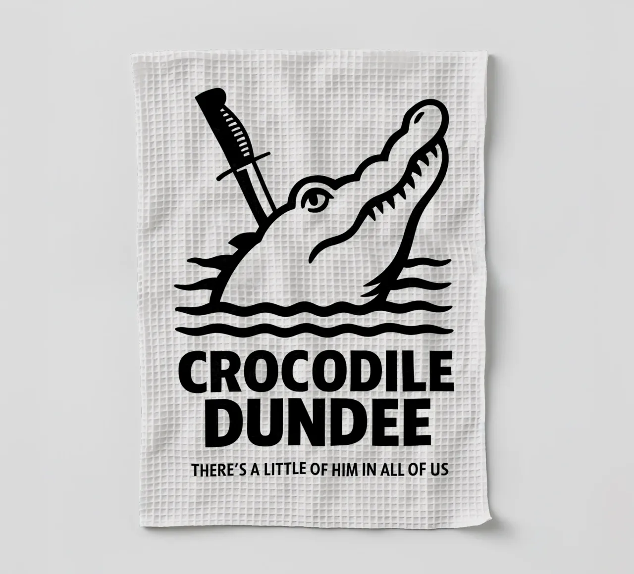 Crocodile Dundee Print canovaccio da cucina da MoviesArt