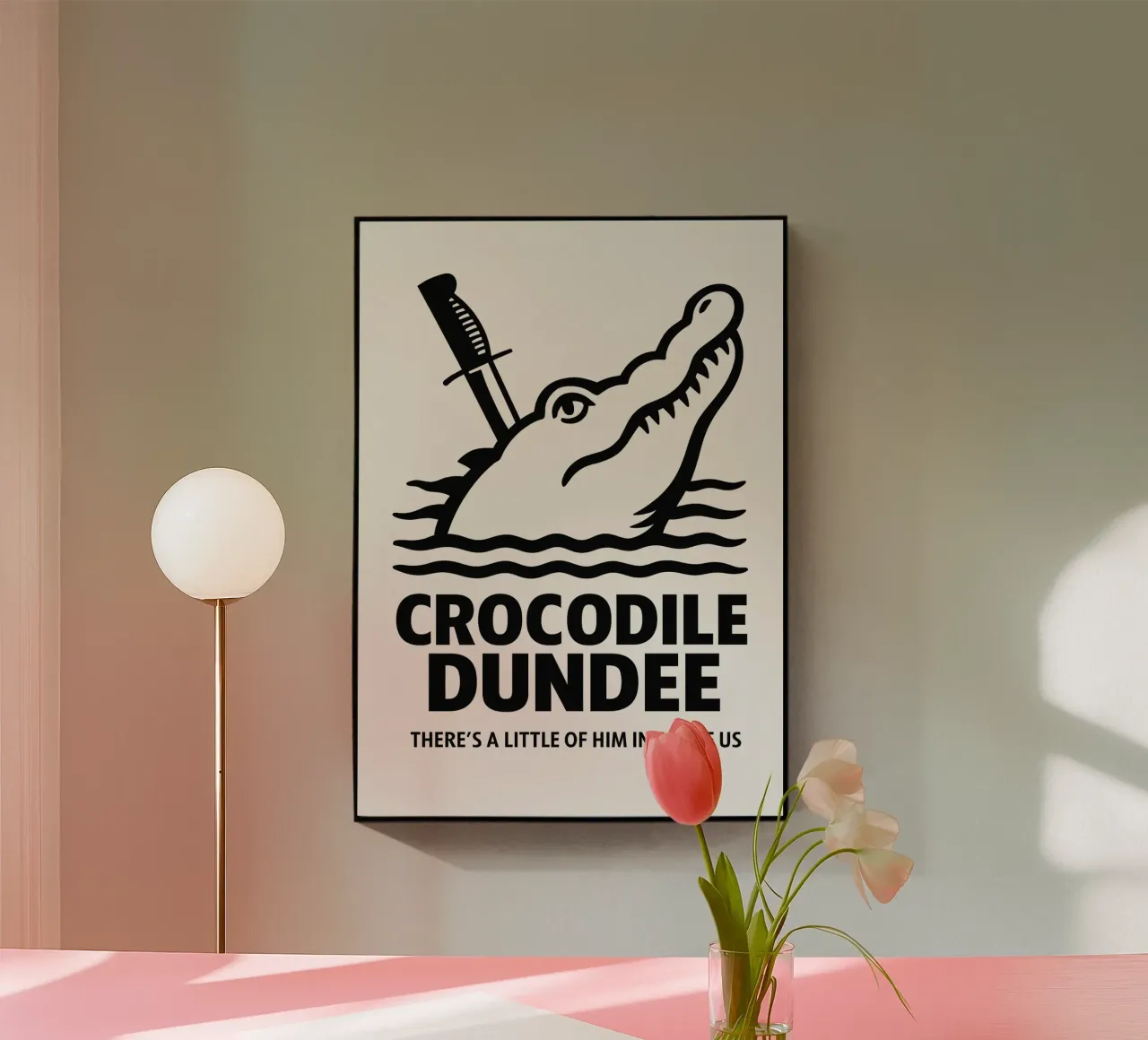 Crocodile Dundee Print plexiglass da MoviesArt