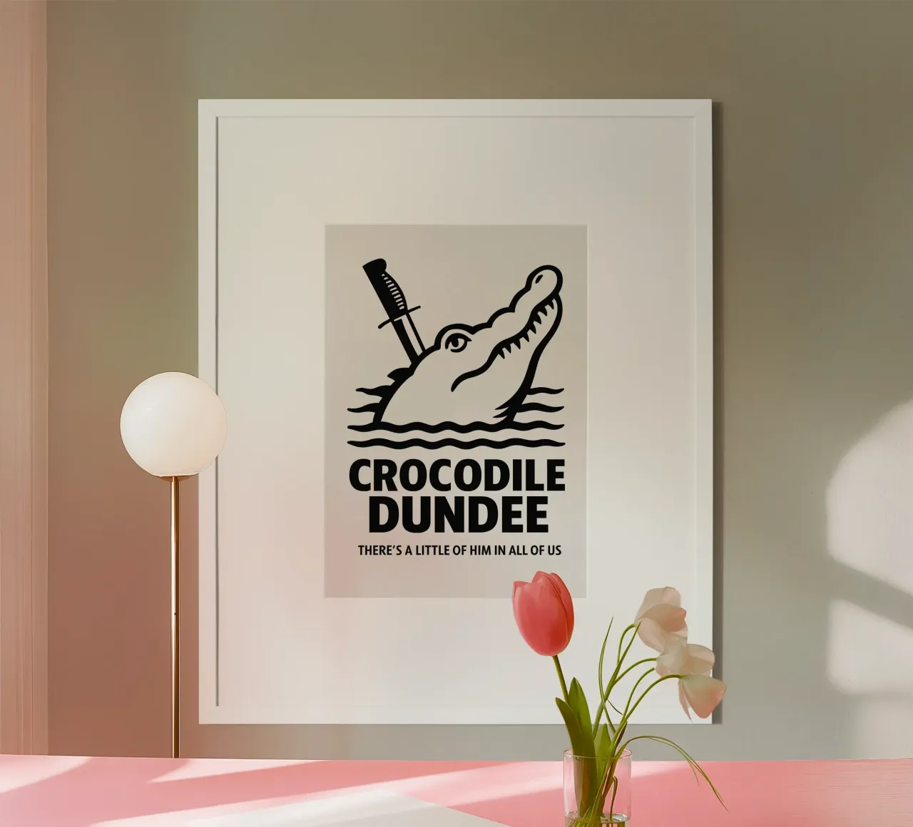 Crocodile Dundee Print carta hahnemühle da MoviesArt