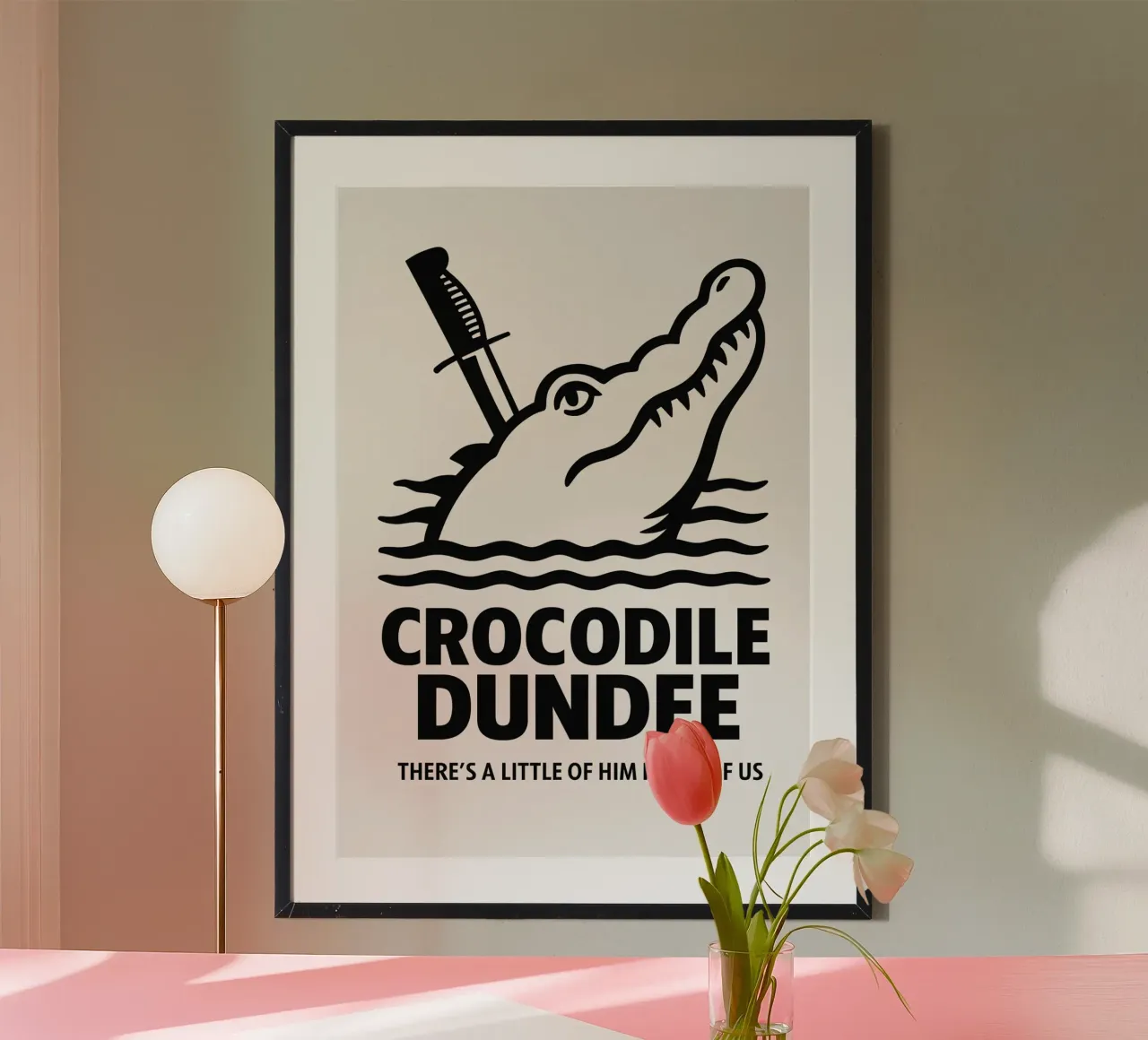 Crocodile Dundee Print carta hahnemühle da MoviesArt