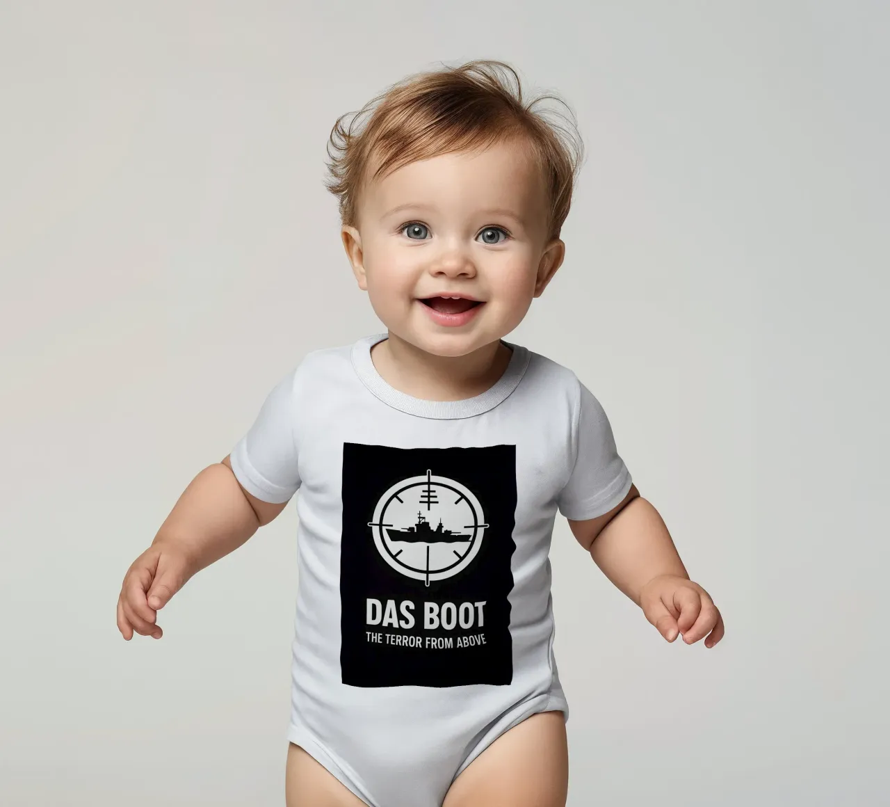 Das Boot Print body neonato maniche corte da MoviesArt