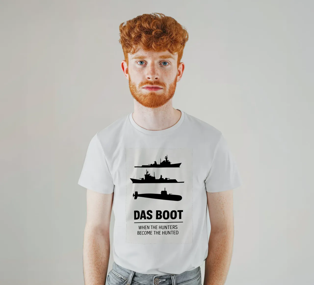 Das Boot Print t-shirt by MoviesArt