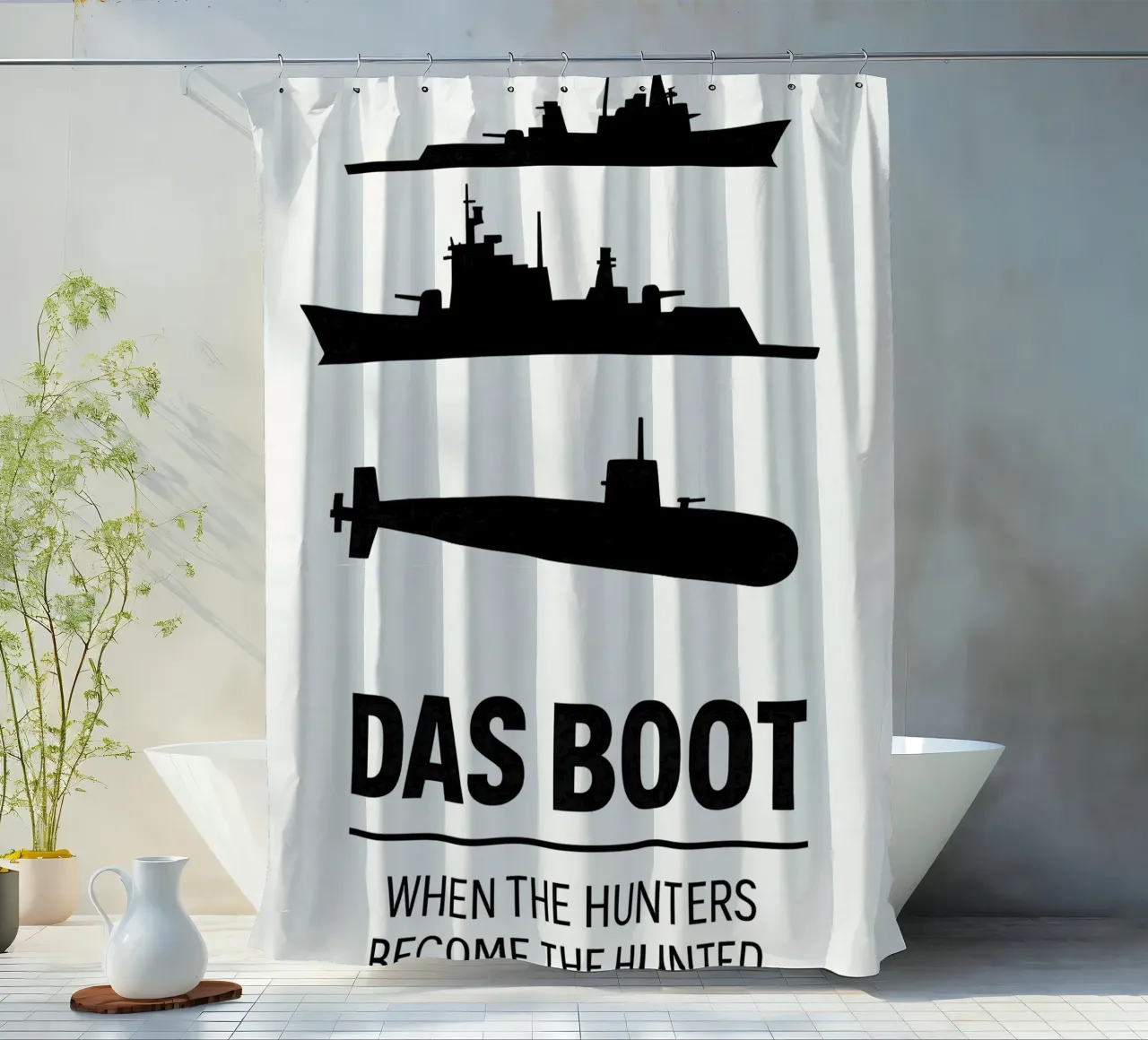 Das Boot Print tenda da doccia da MoviesArt