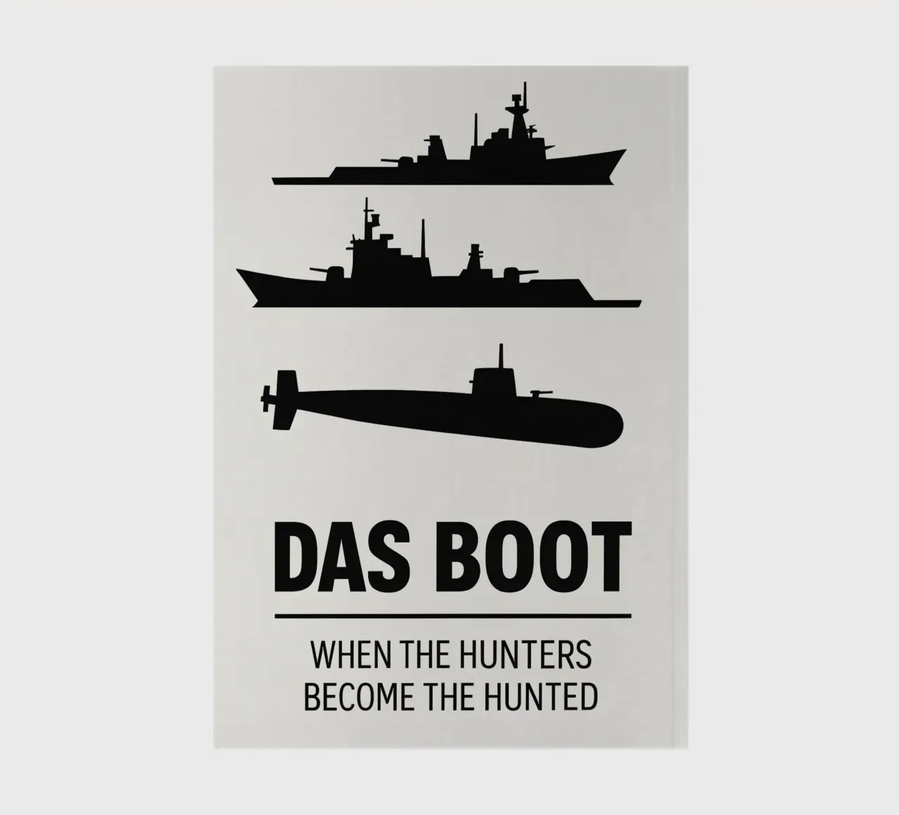 Das Boot Print notebook by MoviesArt