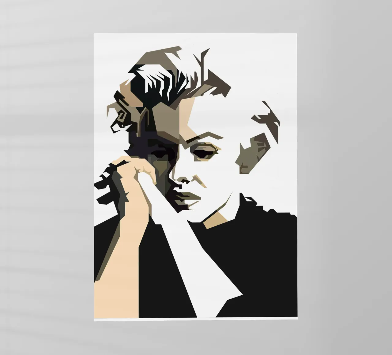 Illustrazione retrò di Marilyn Monroe di tendenza ora pellicola backlit da Artkreator