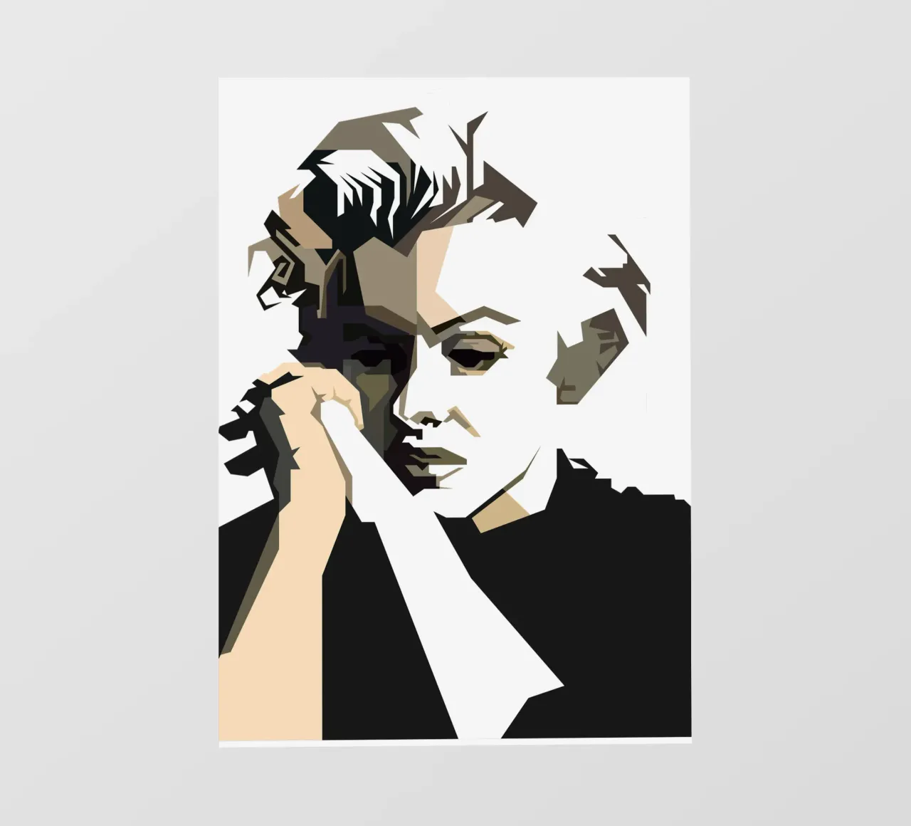 Illustrazione retrò di Marilyn Monroe di tendenza ora telo in pvc da Artkreator