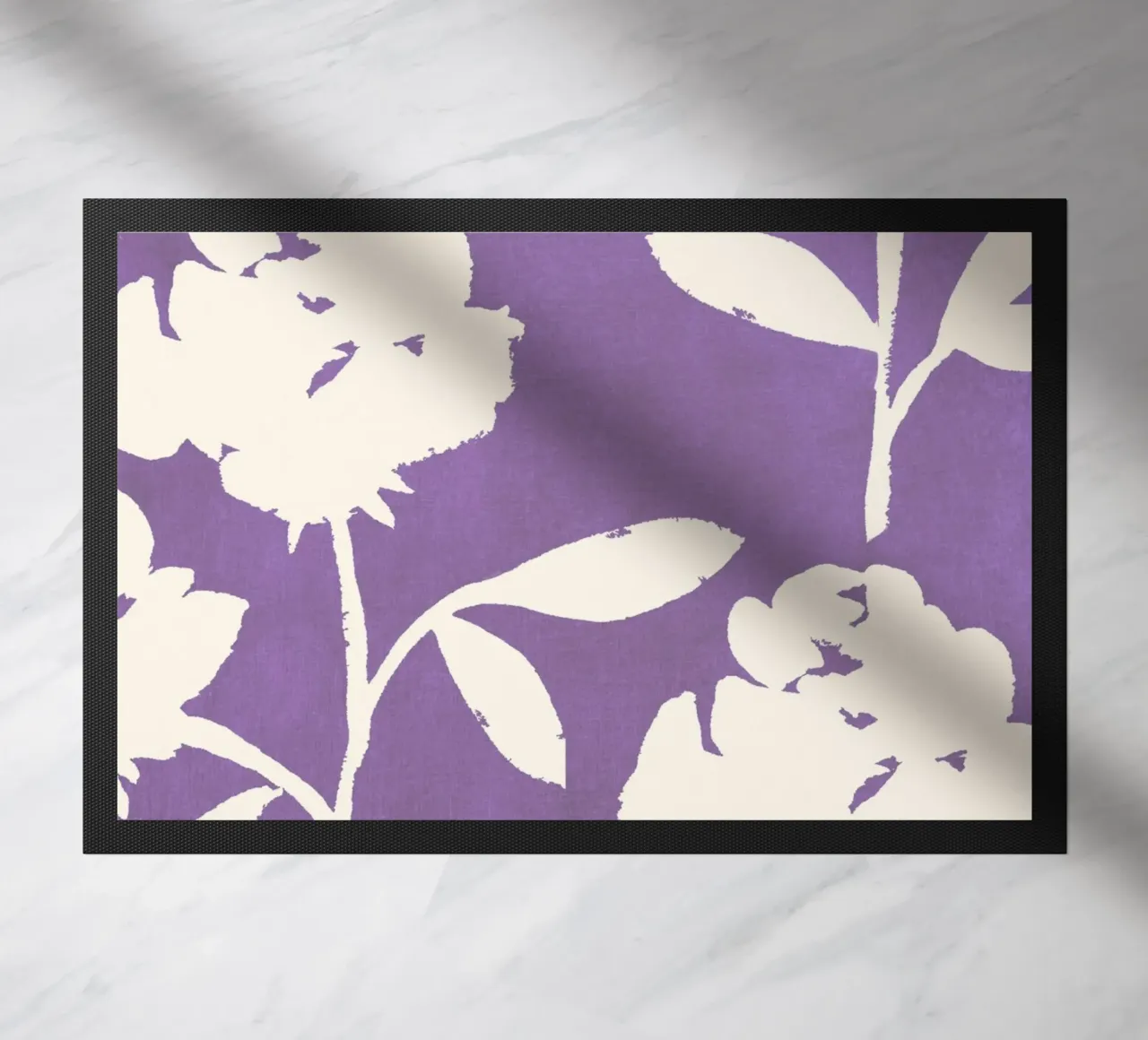 Rose Pattern - Purple doormat by intemporalis