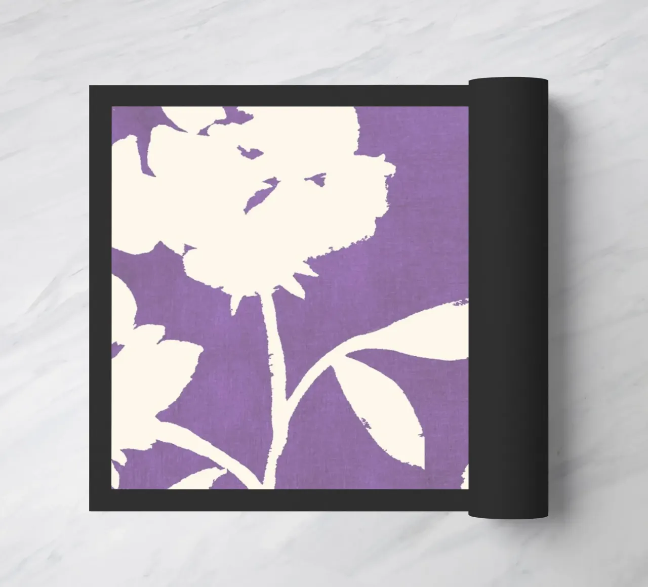 Rose Pattern - Purple doormat by intemporalis