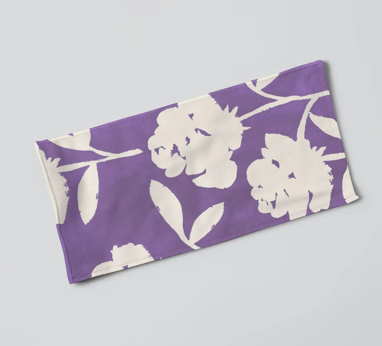 Rose Pattern - Purple towel by intemporalis
