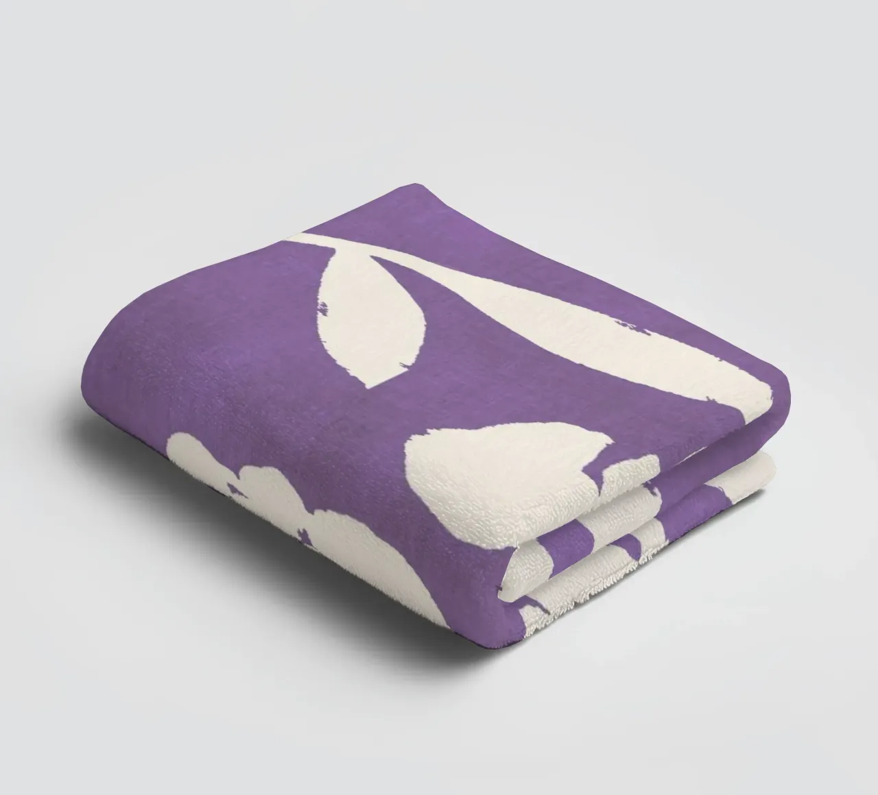 Rose Pattern - Purple towel by intemporalis