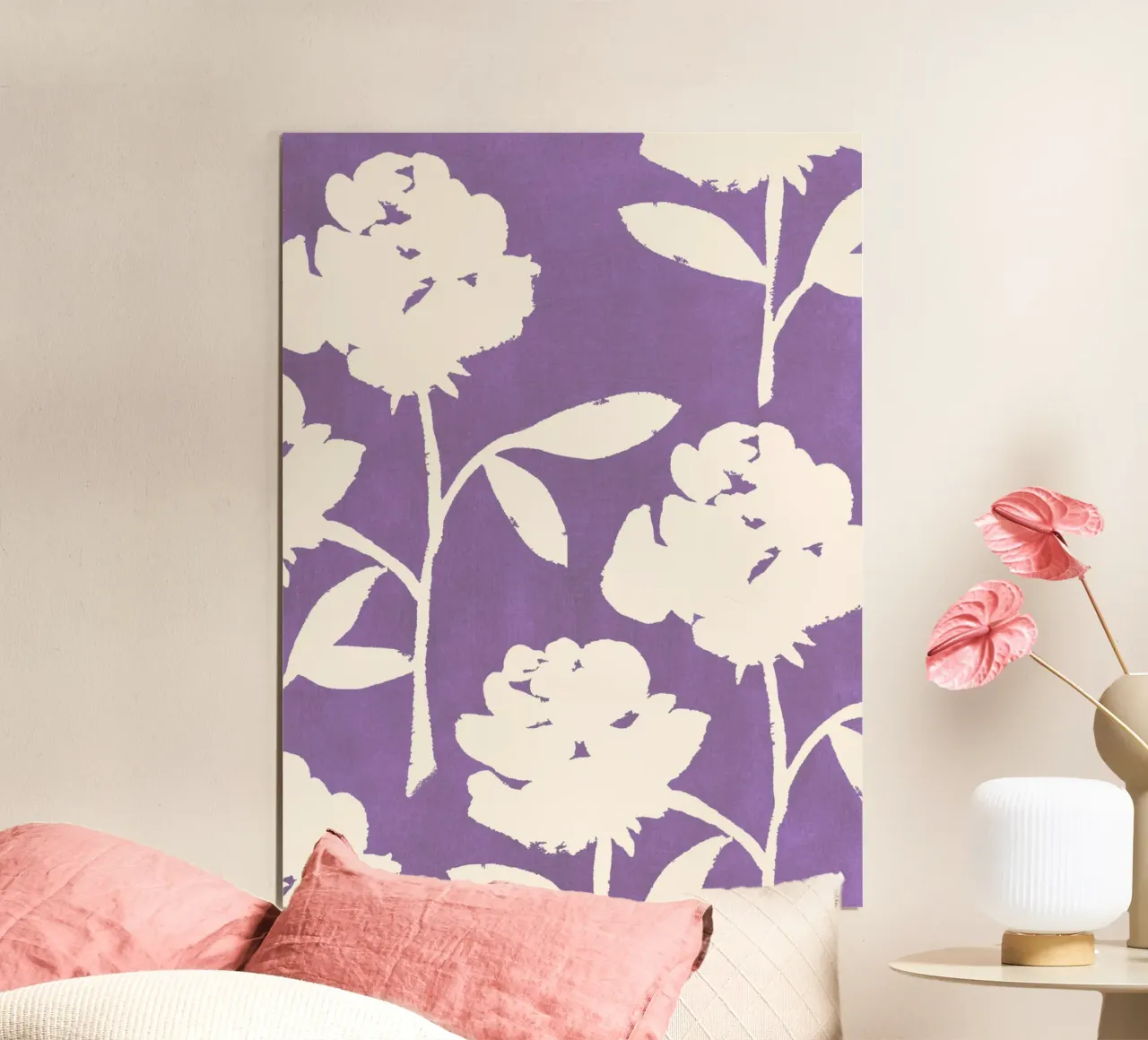 Motivo della rosa - Viola poster da intemporalis